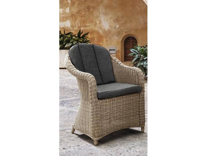 Gartensessel MALAGA (2er Set) Natur Meliert von destiny-collection