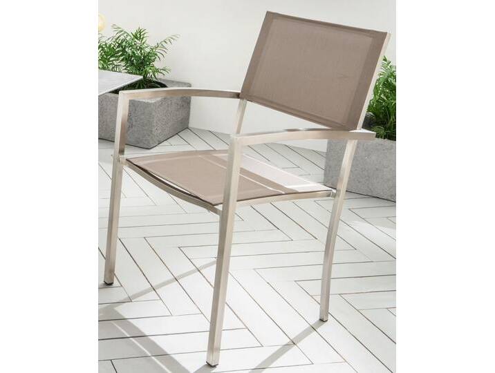 Gartenstuhl SQUARE 2er Set Taupe Gartenstuhl SQUARE 2er Set Taupe von destiny-collection
