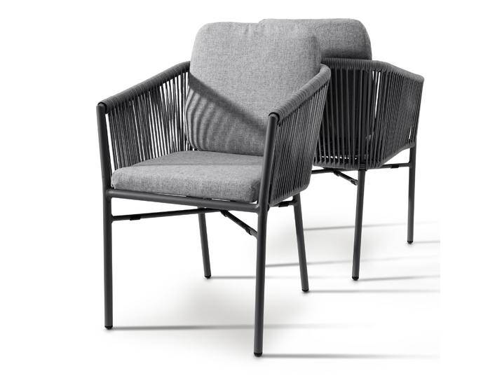 Sessel LUCCA (2er Set) Grau von destiny-collection