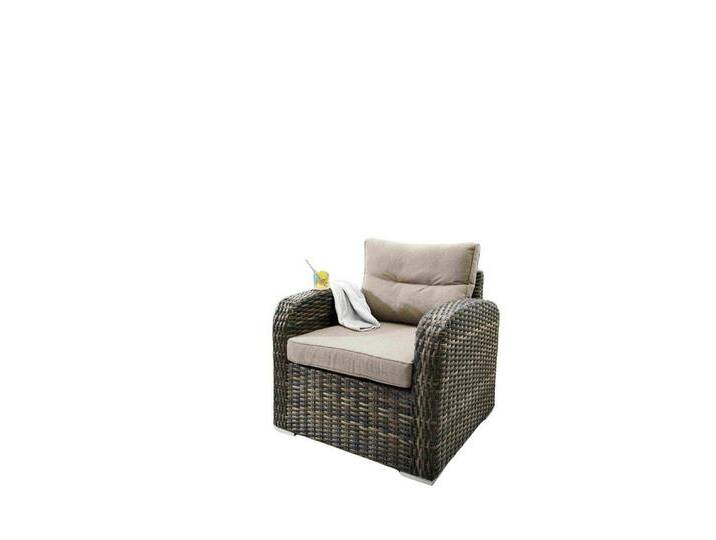 Destiny Loungesessel Santa Ponsa Deluxe (3-St), inkl. Polster, Braun Meliert von destiny