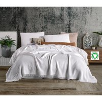 Bio Musselin Decke, 4-Lagige Weiße Musselin-Musselin-Decke, Weiche Bettdecke, Decke Aus Reiner Baumwolle, Übergröße, König, Königin, Zwilling von destinyhometex