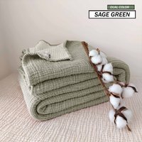 Übergroße King Size 4-Schicht-Gaze, Benutzerdefinierte Größe Musselin Bettdecke, Decke Aus Bio-Baumwolle, Sofaüberwurf, Königin Zwilling von destinyhometex
