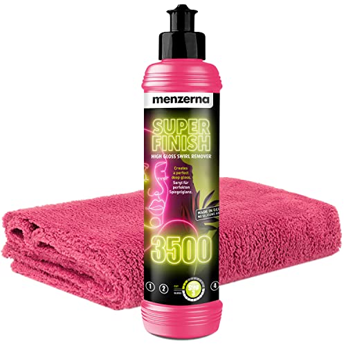 Auto Politur Bundle Finish | Menzerna Lady Line - Super Finish 3500 250ml + 1x detailmate Mikrofaser Poliertuch | Lady Edition Set Autopolitur Hochglanzfinish Auto Politur Bundle Finish | Menzerna Lady Line - Super Finish 3500 250ml + 1x detailmate Mikrofaser Poliertuch | Lady Edition Set Autopolitur Hochglanzfinish von detailmate