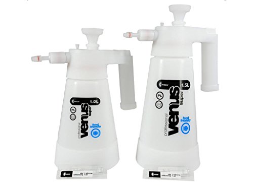 Kwazar Venus Super Food Set Druck Sprühflasche 1,5 + 1,0 Liter - Lebensmittelecht für die Verwendung von und für Lebensmitteln geeignet. von detailmate