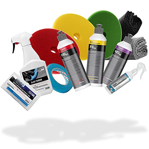 detailmate Auto Politur Set: KochChemie Polituren 250 ml + KochChemie Allround Quick Shine + ValetPRO Clay Rider 500 ml + Reinigungsknete + Politurpads + Zubehör detailmate Auto Politur Set: KochChemie Polituren 250 ml + KochChemie Allround Quick Shine + ValetPRO Clay Rider 500 ml + Reinigungsknete + Politurpads + Zubehör von detailmate