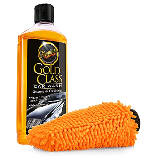 detailmate Auto Wasch- und Pflegeset für die optimale Handwäsche: Meguiars Gold Class Car Wash Autoshampoo 473ml Mikrofaser Waschhandschuh orange detailmate Auto Wasch- und Pflegeset für die optimale Handwäsche: Meguiars Gold Class Car Wash Autoshampoo 473ml Mikrofaser Waschhandschuh orange von detailmate