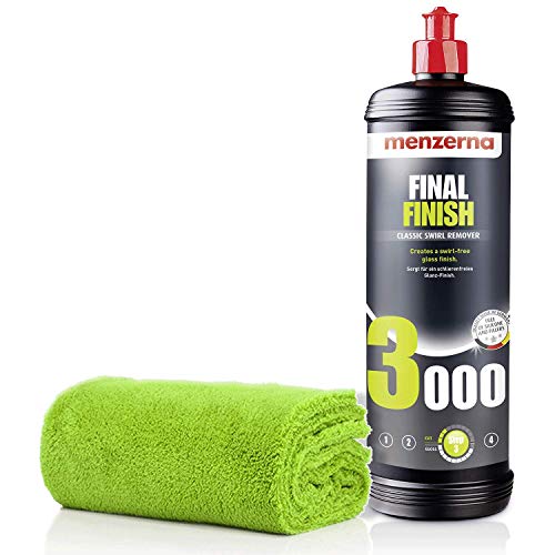 detailmate Autopflege Set - Auto Polier Set: Menzerna 3000 Final Finish 1 Liter + Mikrofaser Auto Poliertuch zum Auspolieren, Mikrofasertuch 550 GSM 40x40 cm detailmate Autopflege Set - Auto Polier Set: Menzerna 3000 Final Finish 1 Liter + Mikrofaser Auto Poliertuch zum Auspolieren, Mikrofasertuch 550 GSM 40x40 cm von detailmate