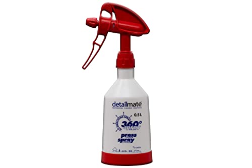 detailmate Made by Kwazar Mercury Super PRO+ 360 Grad Sprühflasche 1 Liter, Double Action Trigger, rot von detailmate
