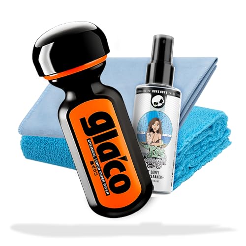 detailmate Scheibenversiegelung Set für Auto und Dusche - Lotuseffekt: Soft99 Ultra Glaco Glasversiegelung 70ml + Autoscheiben Glasreiniger 100ml + Glas Mikrofasertuch + Flauschiges Poliertuch von detailmate