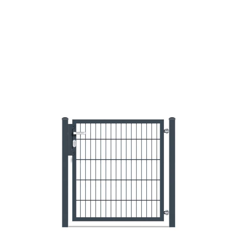 deutsche zauntechnik Drehflügeltor 'Vario basic DS' anthrazitgrau 100 x 100 cm von deutsche zauntechnik