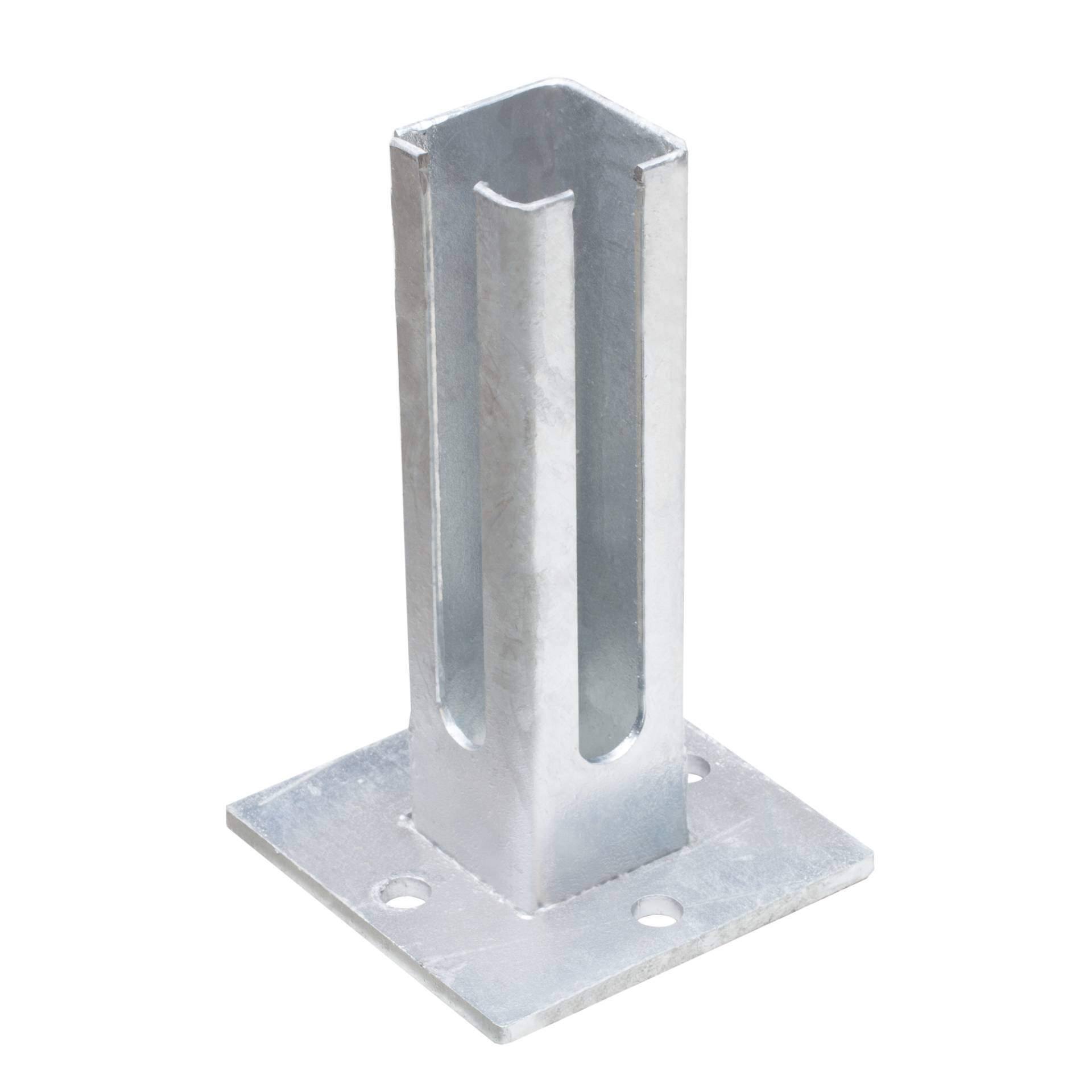 deutsche zauntechnik Fußplatte 'Universal' feuerverzinkt für Eckpfosten 60 x 60 mm deutsche zauntechnik Fußplatte 'Universal' feuerverzinkt für Eckpfosten 60 x 60 mm von deutsche zauntechnik