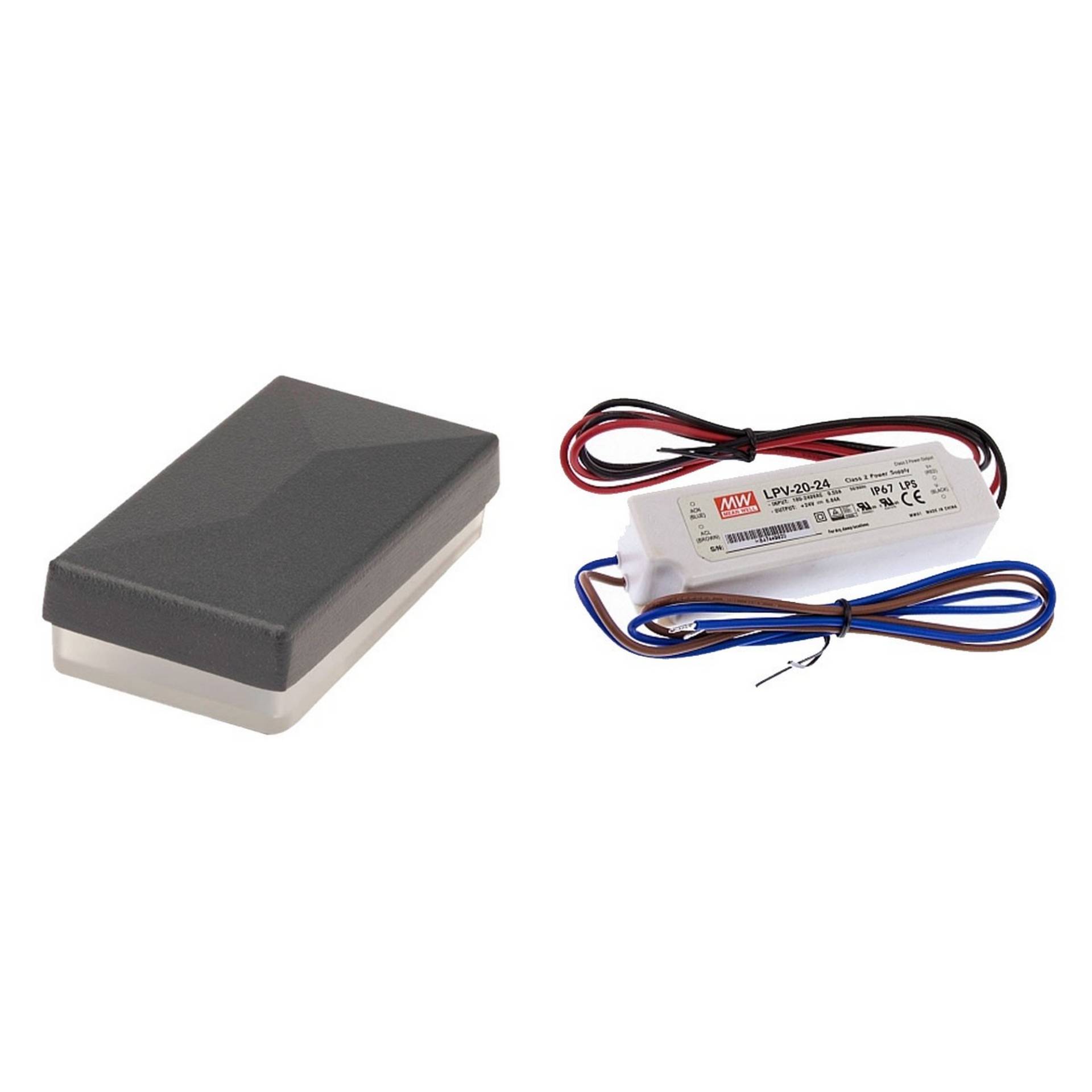 deutsche zauntechnik LED-Pfostenkappe anthrazit 2 Stück für Zaunpfosten 6 x 4 cm, inklusive Trafo deutsche zauntechnik LED-Pfostenkappe anthrazit 2 Stück für Zaunpfosten 6 x 4 cm, inklusive Trafo von deutsche zauntechnik