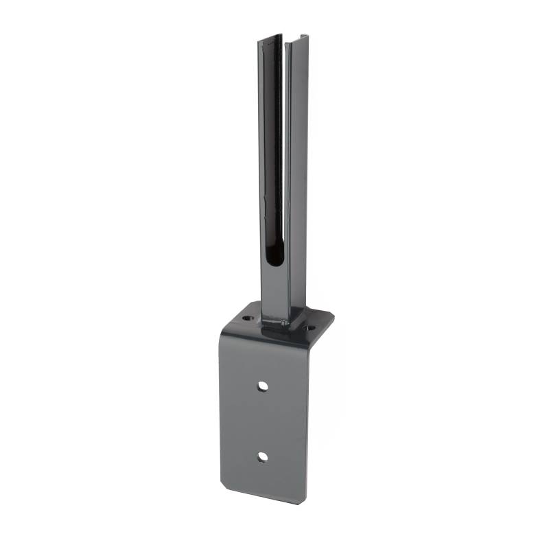 deutsche zauntechnik Fußplattenwinkel 'Universal' anthrazit für Zaunpfosten Typ U/PM/A/X 60 x 40 mm von deutsche zauntechnik