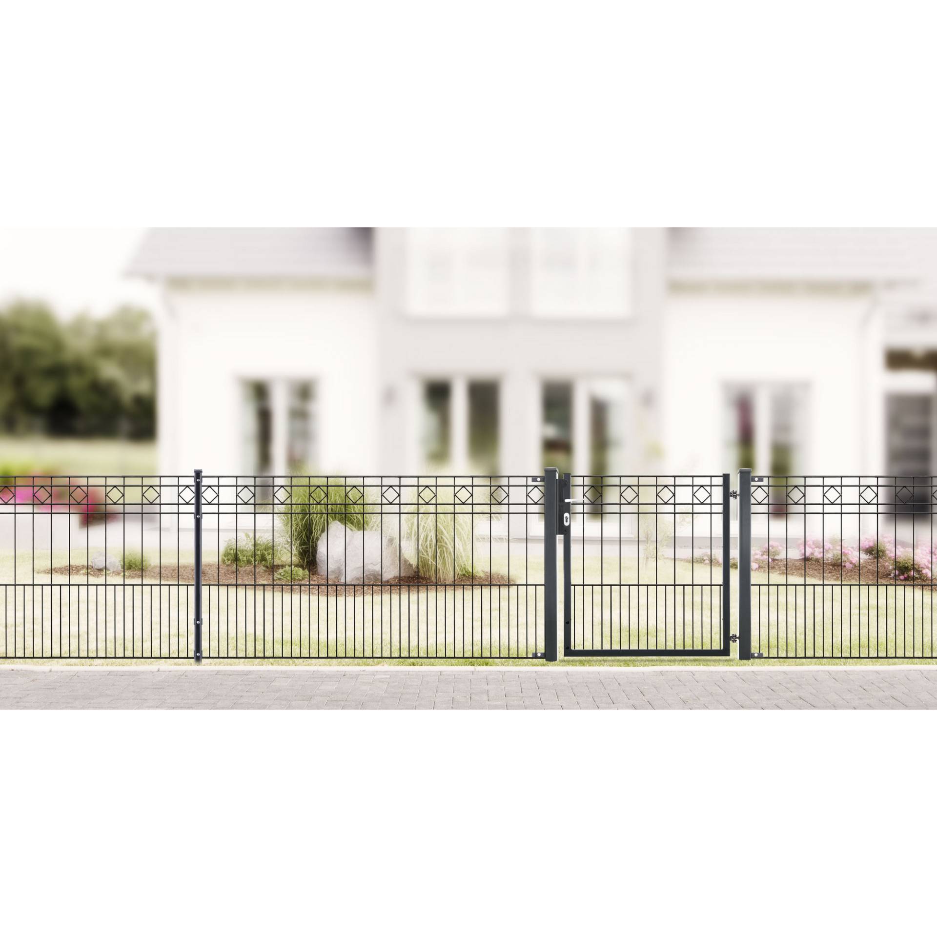deutsche zauntechnik Zaunsystem-Set 'Residenz klassik Turin' anthrazitgrau 2600 x 100 cm deutsche zauntechnik Zaunsystem-Set 'Residenz klassik Turin' anthrazitgrau 2600 x 100 cm von deutsche zauntechnik