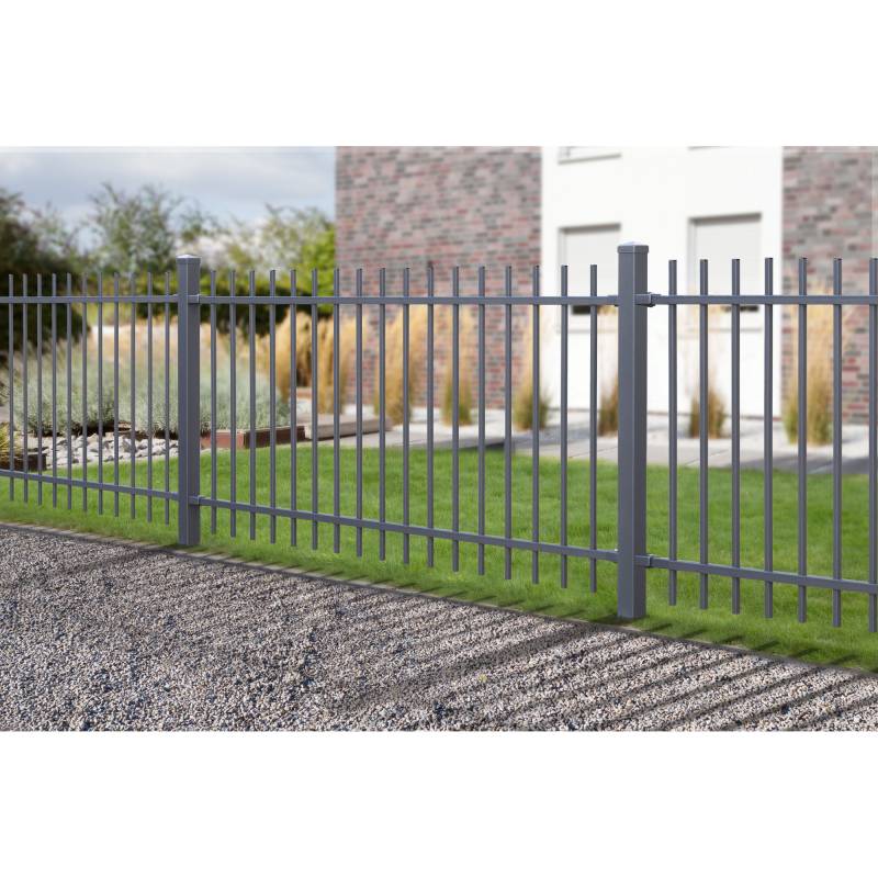 deutsche zauntechnik Zaunsystem-Set 'Residenz select Brienz+' anthrazit 600 x 120 cm von deutsche zauntechnik