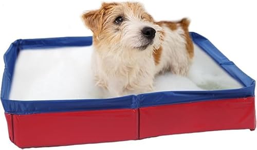 PVC Faltbarer Hundepool Faltbare Hundebadbadewanne Quadratischer Form | Non-Inflatable Anti-Rutsch-Pet-Welpen-Paddelwanne Sommerkühlung Katze Und Hundepool 50 × 50 cm PVC Faltbarer Hundepool Faltbare Hundebadbadewanne Quadratischer Form | Non-Inflatable Anti-Rutsch-Pet-Welpen-Paddelwanne Sommerkühlung Katze Und Hundepool 50 × 50 cm von dewdat