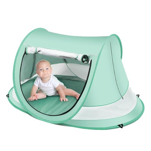 dewdat Baby Zelt | Atmungsaktive Baby Kuppel | Winddichtes Baby Zelt Für Garten, Pool, Park, Picknick Und Outdoor Familienurlaub von dewdat