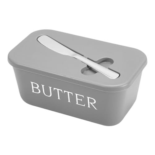 dewdat Butterdose mit Deckel - Butterbehälter,mit Schneidevorrichtung luftdichter Käsebehälter für Backen Zuhause Kühlschrank Camping Kochen und Aufbewahrung von dewdat