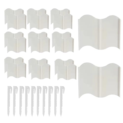 dewdat Gartenkantenbegrenzung,Gartenbegrenzung Für Gartengestaltung | Abnehmbare Beetumrandung Rasenkante Für Rasen Garten Terrasse Einfahrt Beet Hintergrund Gehweg von dewdat