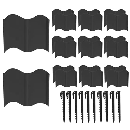 dewdat Gartenkantenset | Gartenbegrenzung Für Gartengestaltung,Abnehmbare Beetumrandung Rasenkante Für Rasen Garten Terrasse Einfahrt Beet Hintergrund Gehweg von dewdat