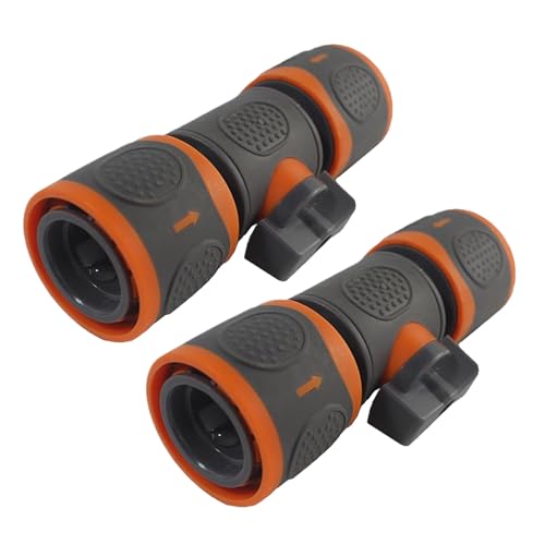 dewdat Gartenschlauchventil - Schlauchstopper Ventil - Splitter -Wasserhahnanschluss Leckdoaches Messingmaterial für Innenräume im Freien im Freien Hof Bauern Bewässerung Campinghaus Hausgärtner von dewdat