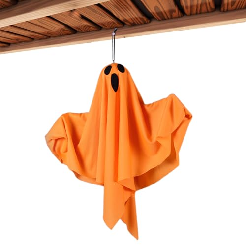 dewdat Halloween Dekorationen, Hängbarer Leuchtgeist Deko Mit 3 Blinkmodi, Außendekoration Mit 3 Blinkmodi Für Terrasse Garten Fenster Baum Tor Park Party von dewdat