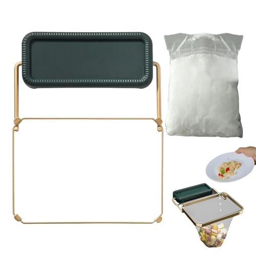 dewdat Meshmate Abfallregal, 2025 Neues Mesh Mate Rotatable Küchenspüle Sieb Mit 100 -teiligen Filternetzbeuteln, Multifunktionale Filterreste Drain Rack Mesh Food Abfallfänger von dewdat
