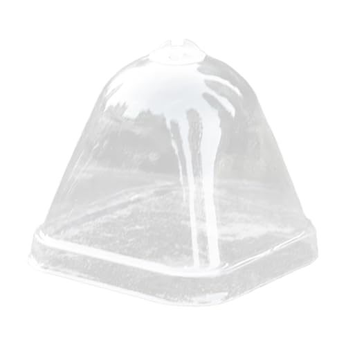 dewdat Pflanzentopfabdeckungen - Transparente Gewächshausglocke - 10 Teile Mini Töpfe mit Deckel für Feuchtigkeitsisolierung Regenschutz Anzucht Gewächshaus dewdat Pflanzentopfabdeckungen - Transparente Gewächshausglocke - 10 Teile Mini Töpfe mit Deckel für Feuchtigkeitsisolierung Regenschutz Anzucht Gewächshaus von dewdat