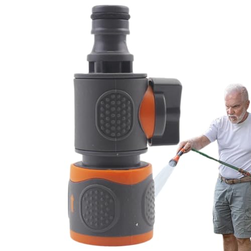 dewdat Wasserschlauch-Anschluss - Rohr Absperrventil | Gartenschlauch-Absperrventil Mit Schnellkupplung Für Tropfbewässerungsschlauch von dewdat