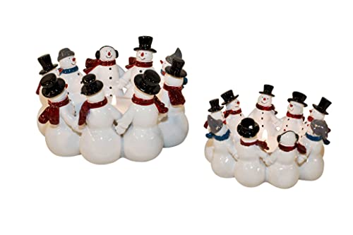 Harvesttime Snowmen in a Ring Schneemannring Teelichthalter 11cm ABB.RECHTS Harvesttime Snowmen in a Ring Schneemannring Teelichthalter 11cm ABB.RECHTS von dewell