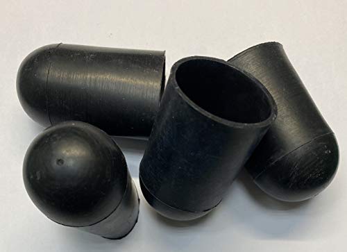 dexierp M30 Schraubgewindeschutz und 1-3/16 "29 30 mm AD X38,1 mm Länge Rohrpfosten Rohr Endabdeckung (10er Pack) Elastic Black von dexierp