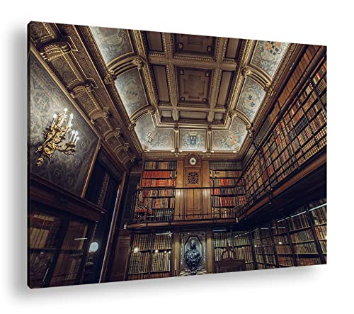 Welt der Bücher Format: 60x40 als Leinwand, Motiv fertig gerahmt auf Echtholzrahmen, Hochwertiger Digitaldruck mit Rahmen, Kein Poster oder Plakat Welt der Bücher Format: 60x40 als Leinwand, Motiv fertig gerahmt auf Echtholzrahmen, Hochwertiger Digitaldruck mit Rahmen, Kein Poster oder Plakat von deyoli