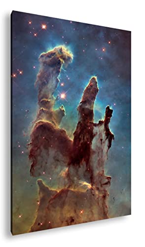deyoli Säulen der Schöpfung Format: 60x40 als Leinwand, Motiv fertig gerahmt auf Echtholzrahmen, Hochwertiger Digitaldruck mit Rahmen, Kein Poster oder Plakat deyoli Säulen der Schöpfung Format: 60x40 als Leinwand, Motiv fertig gerahmt auf Echtholzrahmen, Hochwertiger Digitaldruck mit Rahmen, Kein Poster oder Plakat von deyoli