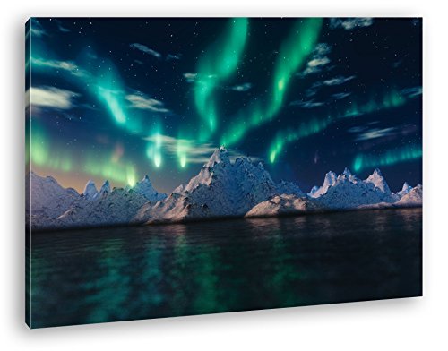deyoli atemberaubender Polarlichter Format: 100x70 als Leinwandbild, Motiv fertig gerahmt auf Echtholzrahmen, Hochwertiger Digitaldruck mit Rahmen, Kein Poster oder Plakat deyoli atemberaubender Polarlichter Format: 100x70 als Leinwandbild, Motiv fertig gerahmt auf Echtholzrahmen, Hochwertiger Digitaldruck mit Rahmen, Kein Poster oder Plakat von deyoli