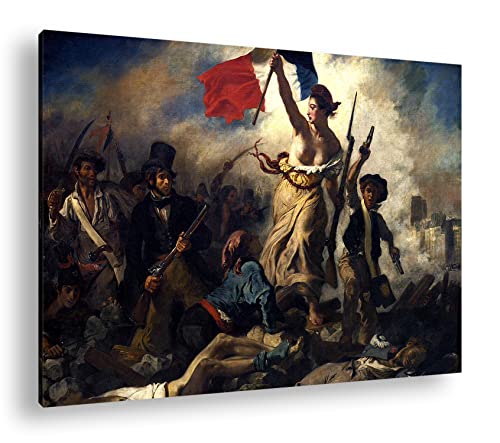 deyoli die Französische Revolution Format: 60x40 als Leinwandbild, Motiv fertig gerahmt auf Echtholzrahmen, Hochwertiger Digitaldruck, Kein Poster oder Plakat von deyoli