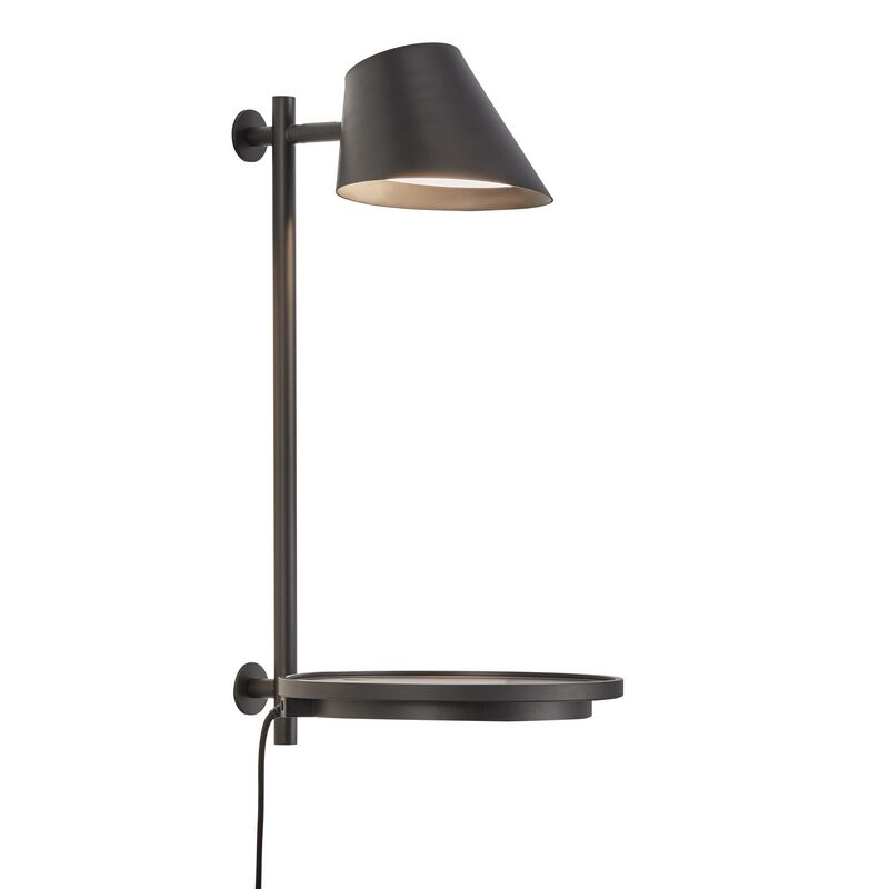 dftp Stay Wandleuchte Ablage USB LED schwarz 14,5W von dftp design for the people