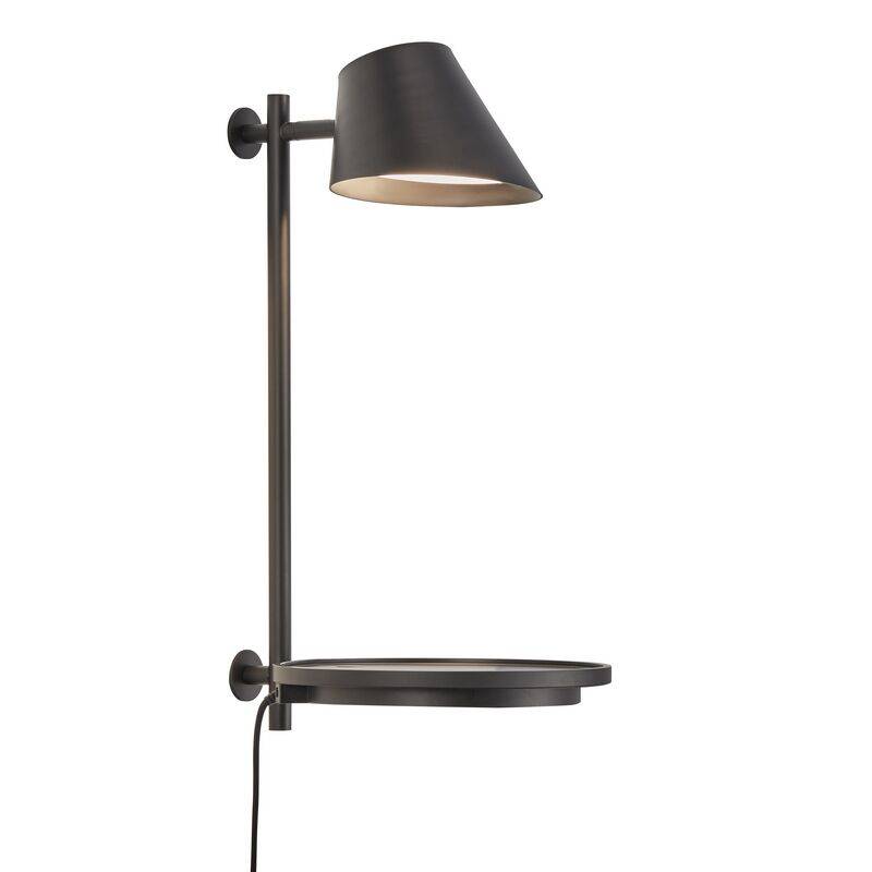 dftp Stay Wandleuchte Ablage USB LED schwarz 14,5W von dftp design for the people