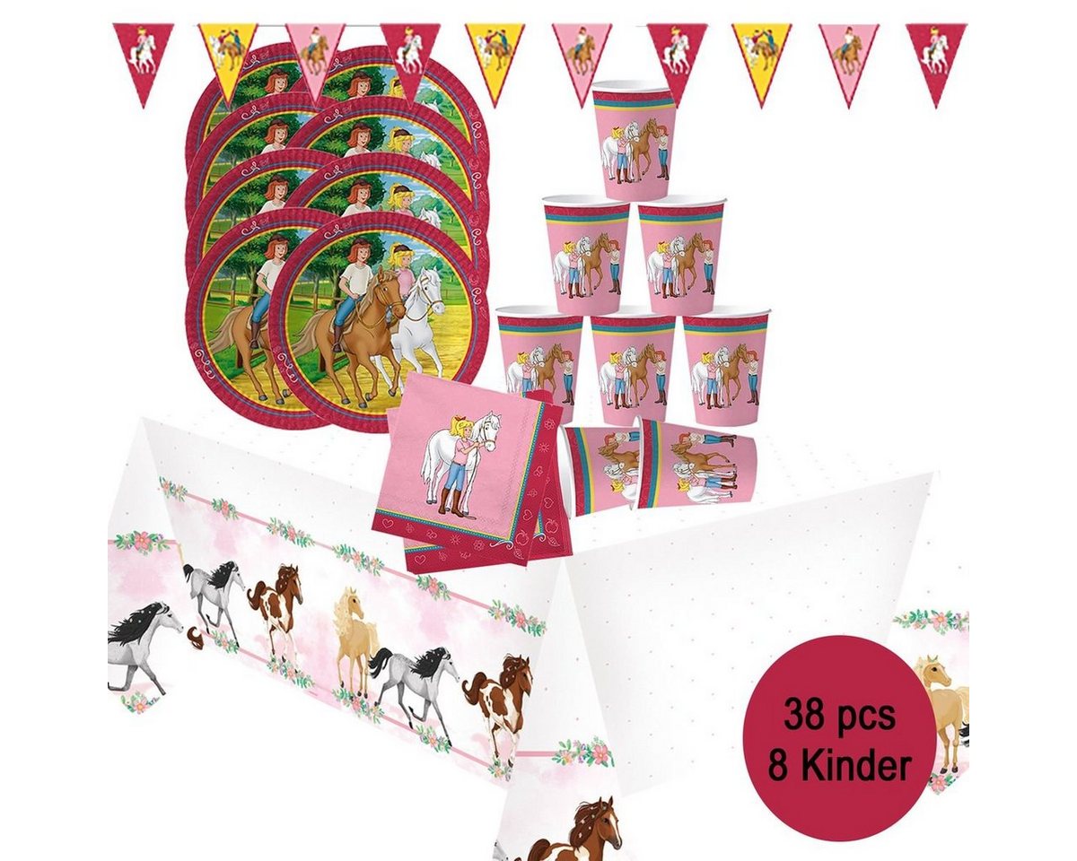 dh konzept Papierdekoration Bibi & Tina Party Deko Set für Kindergeburtstage dh konzept Papierdekoration Bibi & Tina Party Deko Set für Kindergeburtstage von dh konzept