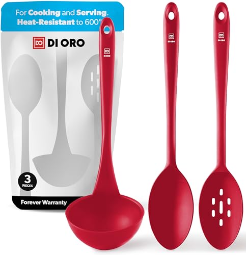 DI ORO Seamless Series Löffel-/Schöpflöffel-Set, Rot, 3-teilig DI ORO Seamless Series Löffel-/Schöpflöffel-Set, Rot, 3-teilig von di Oro Living