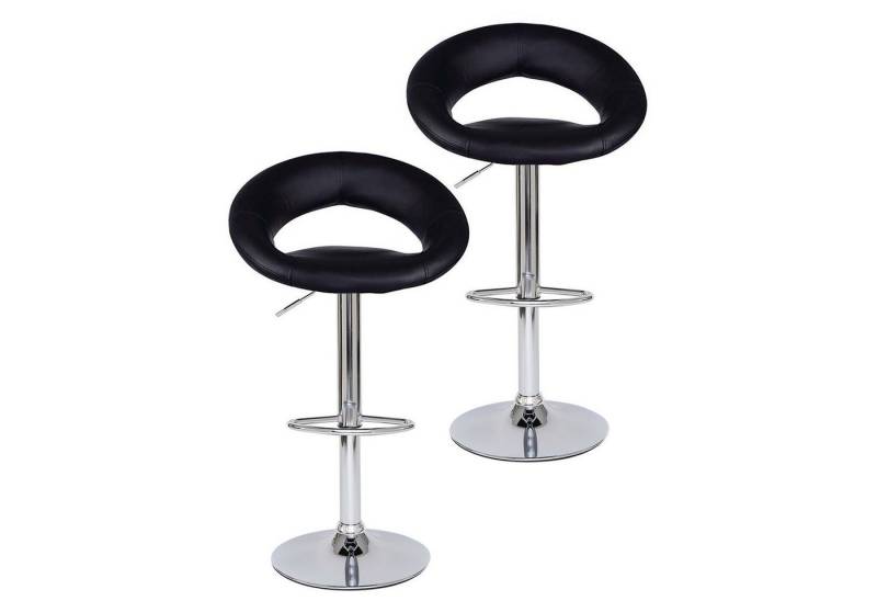 dibea Barhocker Modell 1 (2er Set), stufenlos höhenverstellbar, Fußablage von dibea