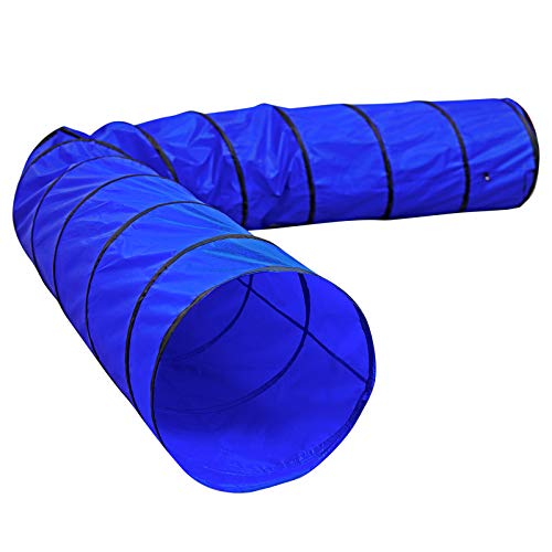 lionto Hundetunnel Spieltunnel Agilitytunnel, (L) 500x60 cm blau von lionto