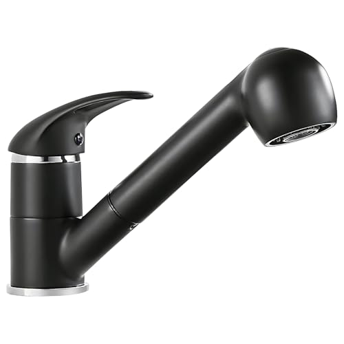 Kitchen Sink Faucet with Pull Out Sprayer Single Lever Mixer Tap with 2 Modes von diceevil