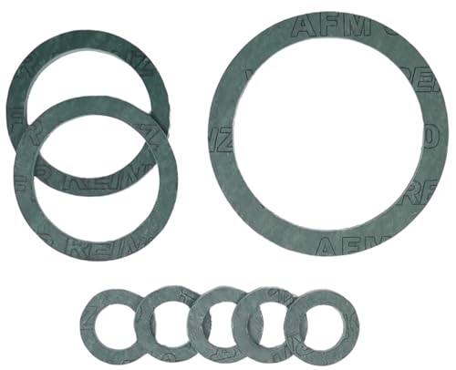 diconfa AFM30 Flachdichtung - WÄHLENBAR ==> 1/4 bis 2 Zoll - 1 bis 200 Stück // AUSWAHL: 1'' (30x21x2mm), 100 Stück - Dichtung Dichtring Dichtungsring Heizung Wasser Sanitär Solar Armatur von diconfa