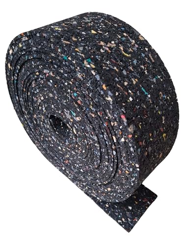 diconfa Gummistreifen Bautenschutzmatte BREITE 100mm 10cm 0,1m WÄHLBAR ==> Dicke: 3 bis 20mm - LÄNGE: 0,05m bis 10m - Auswahl: 0,15m 15cm lang, 3mm stark - Entkopplung Gummimatte Meterware von diconfa