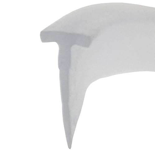 diconfa PVC Einschubdichtung 6mm breit - Dichtbereich: 14mm - Länge: 5cm bis 10m - AUSWAHL: 1000mm (100cm) - T-Profil Duschtür Falttür Duschwand faltbar Seitenwand Badewanne Faltwand mit Kanal von diconfa