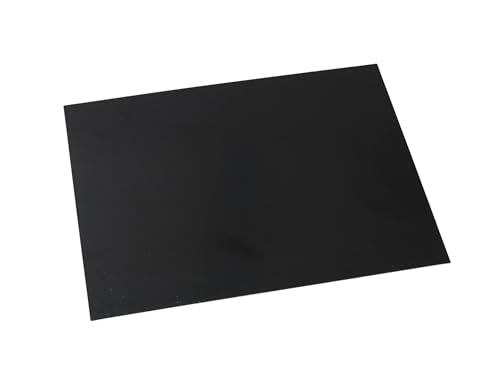 diconfa PVC Kunststoffplatte schwarz NACH MAß - 1 bis 30mm stark - Auswahl: 1000 x 1000mm (100 x 100cm), 8mm dick - hart seidenmatt - porenlos glatte Oberfläche - einseitig Schutzfolie von diconfa