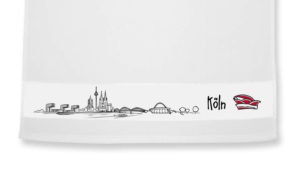 die Stadtmeister Geschirrtuch Skyline Köln von die Stadtmeister