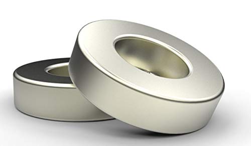 Neodym Ringmagnet Ø 17,5 x 3 mm, Bohrung 12 mm, Stahl mit Nickelbeschichtung, Haftkraft 4,28 kg, Gewicht 2,87 g Neodym Ringmagnet Ø 17,5 x 3 mm, Bohrung 12 mm, Stahl mit Nickelbeschichtung, Haftkraft 4,28 kg, Gewicht 2,87 g von die magnetprofis magnete und mehr