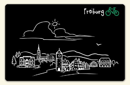 die stadtmeister Kühlschrankmagnet Skyline Freiburg - als Geschenk für Breisgauer & Fans der Stadt am Fuss des Schwarzwalds oder als Freiburg Souvenir von die stadtmeister