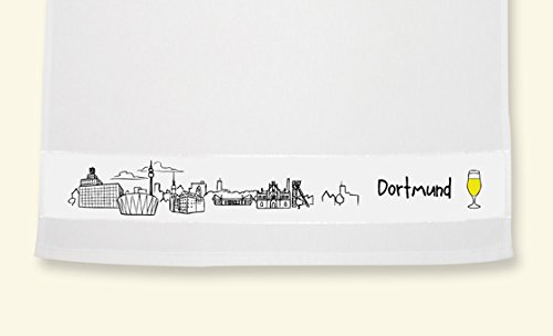 die stadtmeister Geschirrtuch Skyline Dortmund - als Geschenk für Dortmunder & Fans der Westfalenmetropole oder als Dortmund Souvenir die stadtmeister Geschirrtuch Skyline Dortmund - als Geschenk für Dortmunder & Fans der Westfalenmetropole oder als Dortmund Souvenir von die stadtmeister